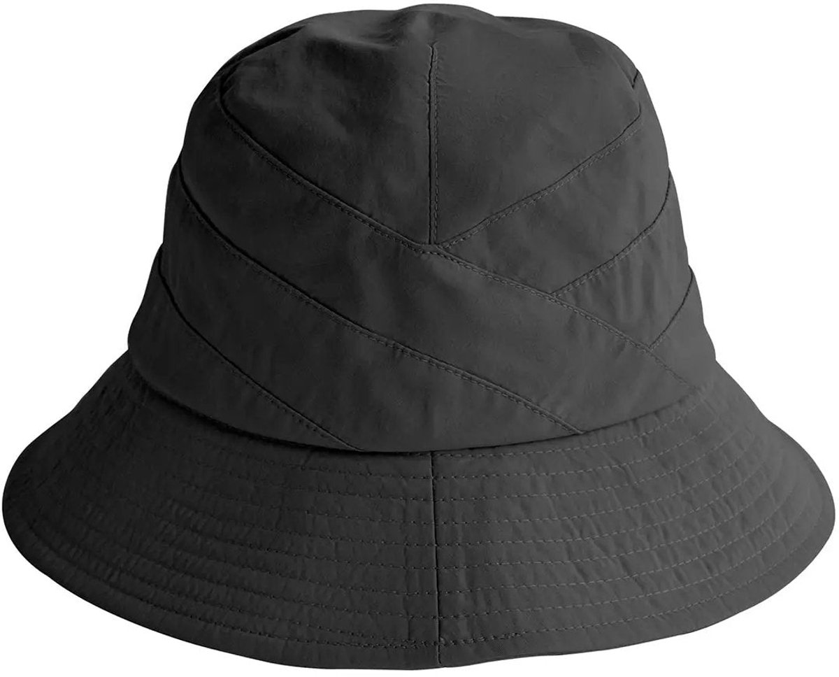 Bucket Hat Dames - Waterafstotend - Oprolbaar - Ella - House of Ord - Maat: M-L: 58 cm - Zwart