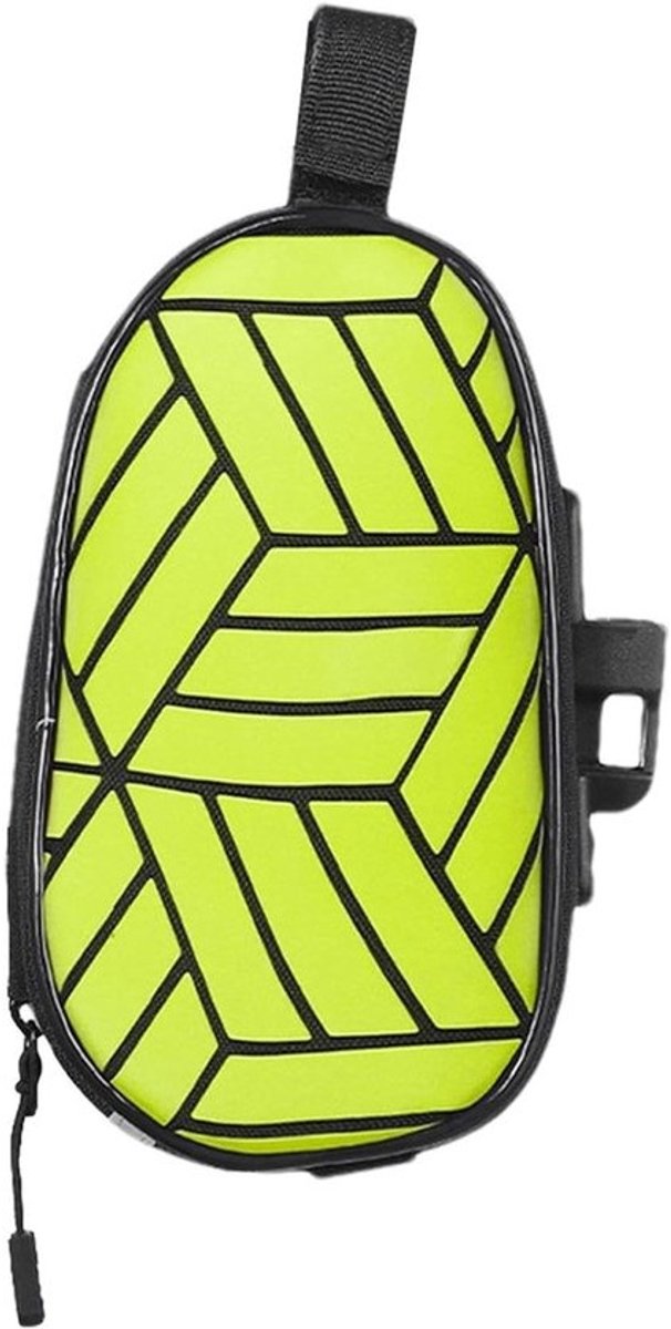Fietszadeltas - Onderzadel tas - Fietsen - Reflecterende strook - 1.2 liter - Groen