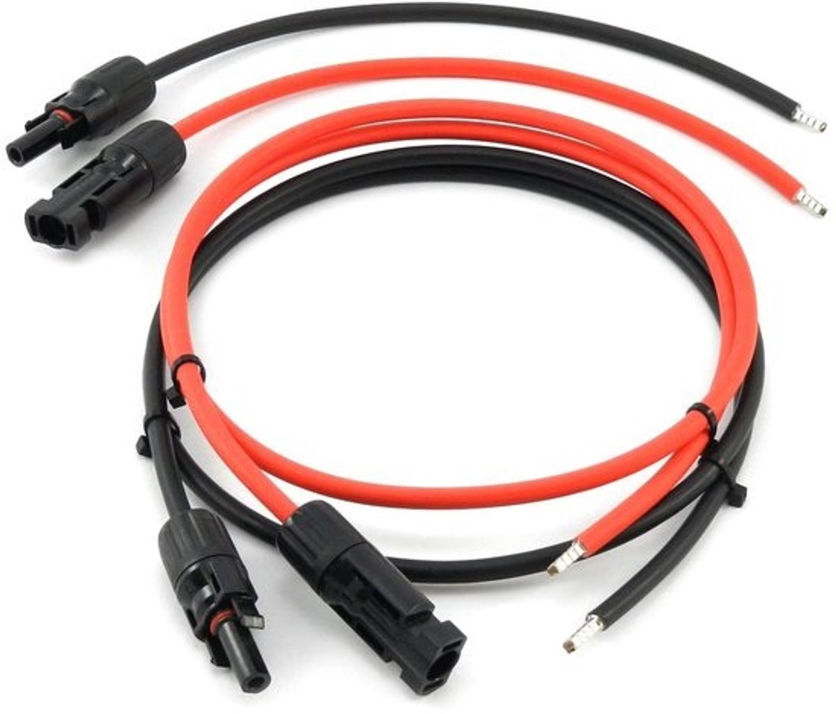 Aansluitkabel Zonnepanelen - PV kabel - Energie Opwekken - Dubbel Geïsoleerd - 6 mm² 10 meter - Rood