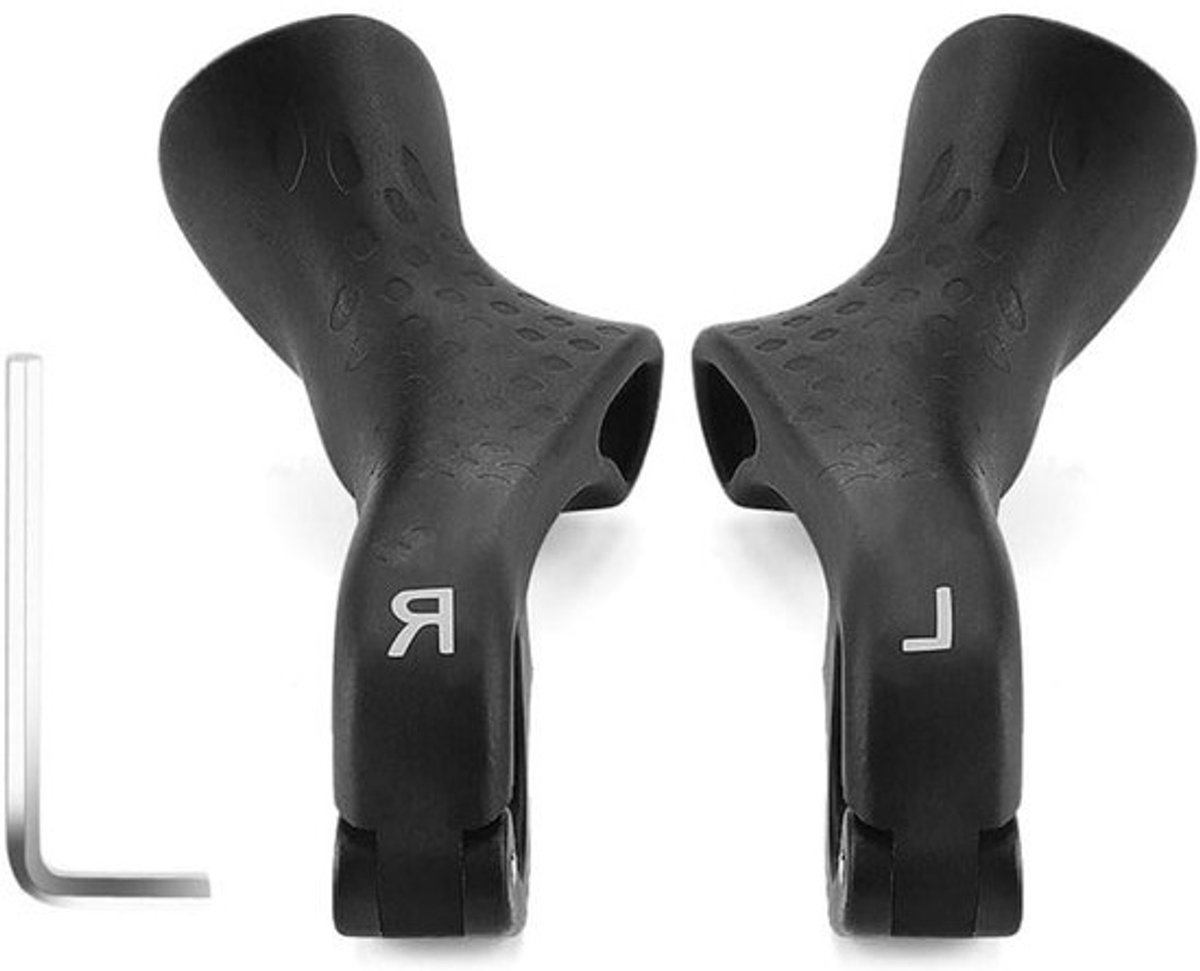 Fietsgrepen - Stuurgrepen Handvatten - Comfortabel Fietsen - Verstelbare Hoek - Universeel 22.2mm - Zwart