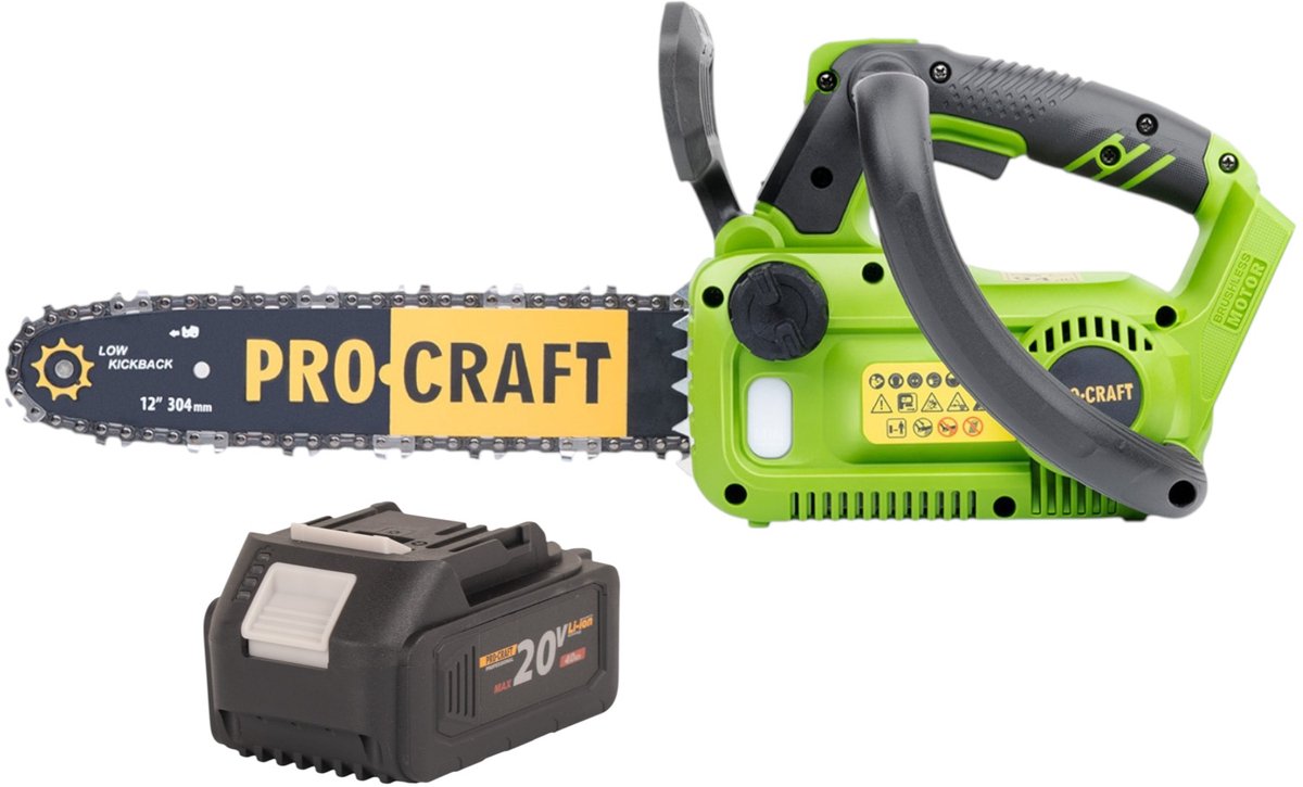 Procraft PKA42Libb accu-kettingzaag 20 V 304 mm borstelloos solo - zonder accu, zonder lader