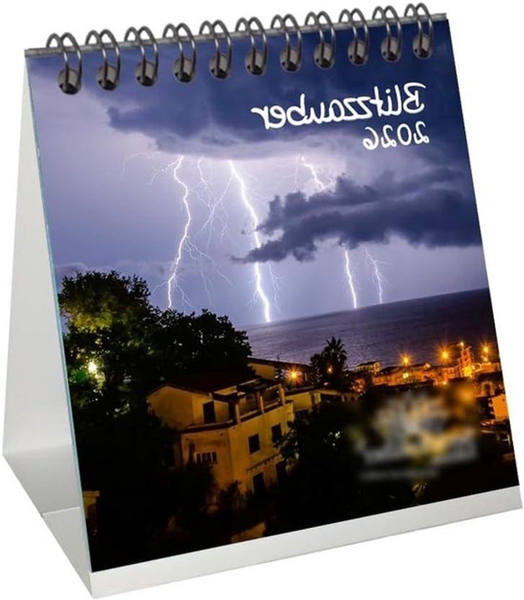 Bureaukalender - Tafelkalender Maandplanner - Jaar Overzicht - 13 Maandelijkse Motieven - 10 cm x 10 cm - Multicolor