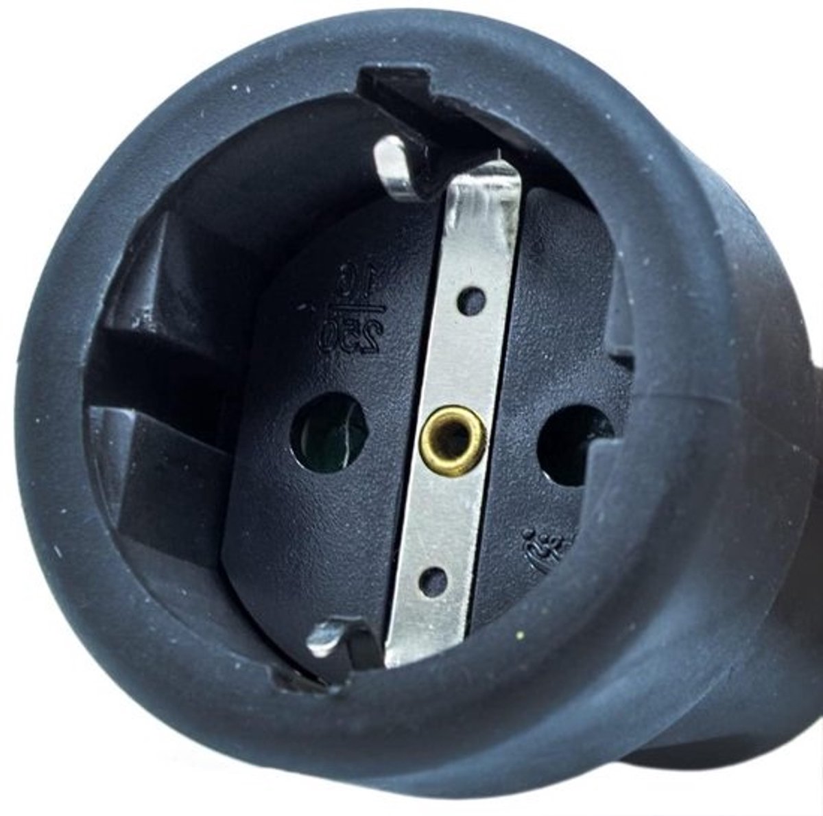 Geaard Stopcontact - Stroom Aansluiting - Buiten Gebruik - IP44 Waterdicht - 16A 250V - Zwart