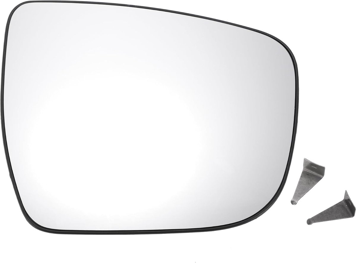 Dailygoods - Buitenspiegelglas - Convex Verwarmd - Geschikt voor Nissan Qashqai J11/X-Trail 2014-2020 - Vervangingsglas - Echt glas voor elektrisch be