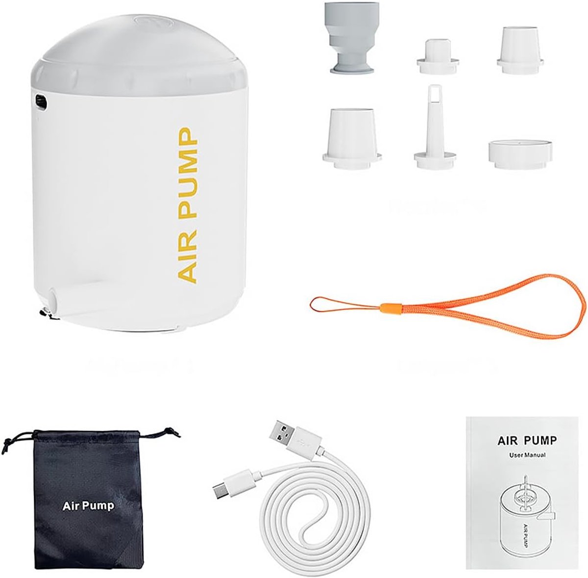 Dailygoods - Draadloze Oplaadbare Luchtpomp voor Camping