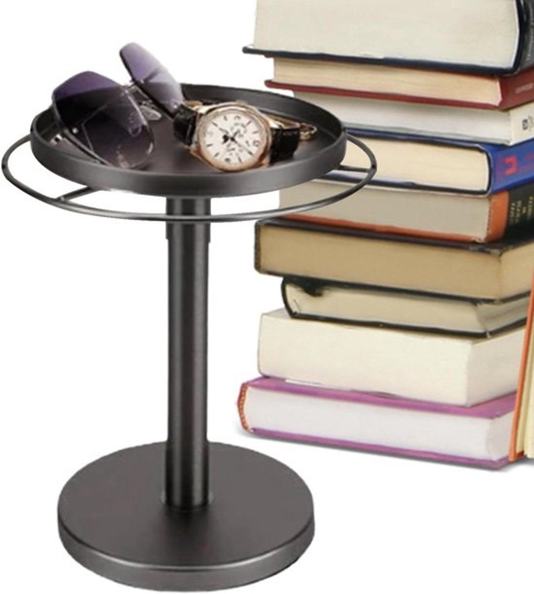 Zonnebrilhouder Standaard - Brillen Organizer - Accessoires Opbergen - 360 Graden Rotatie - 22 cm Breed - Zwart