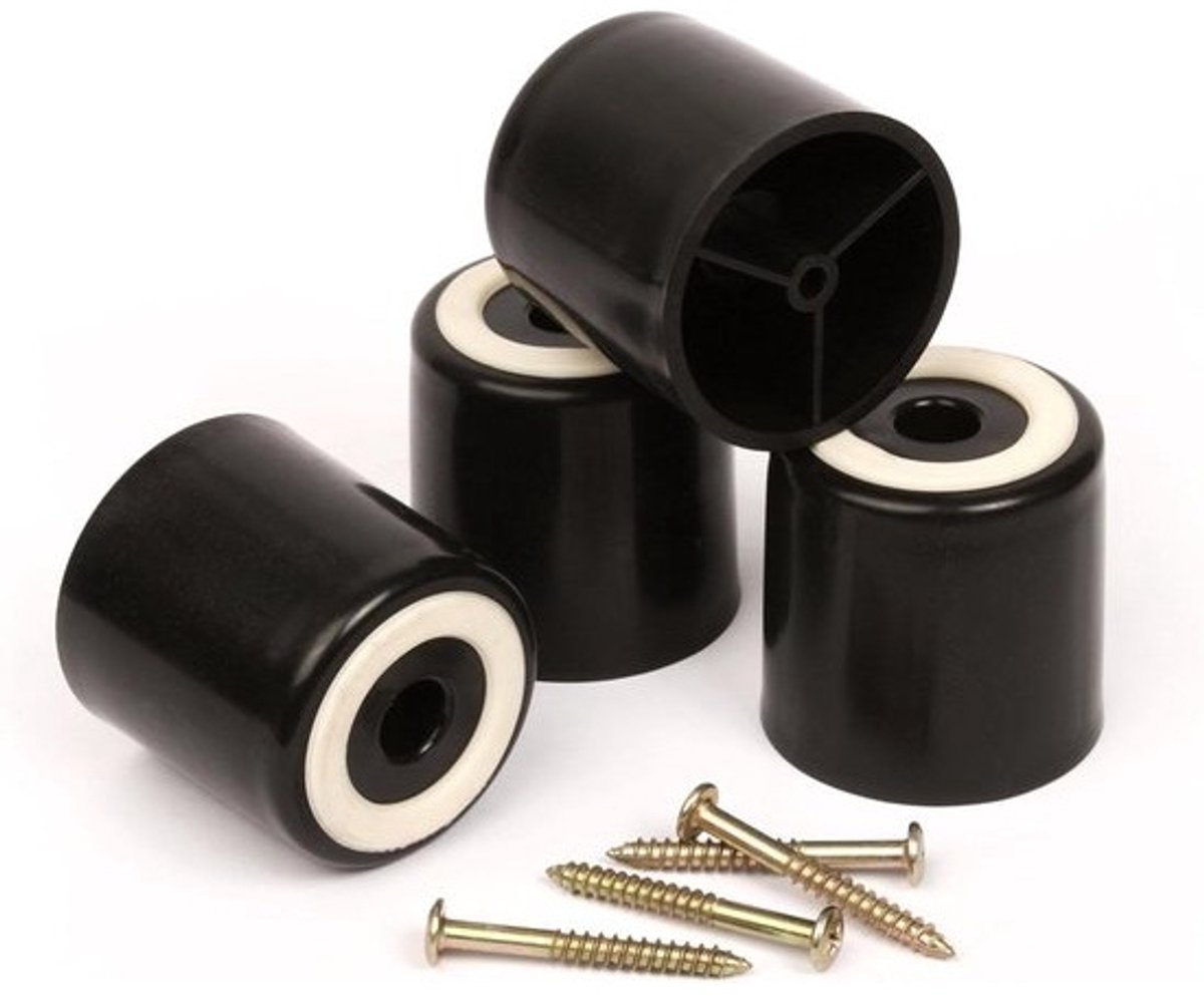 Meubelpoten - Verhogers Meubels - Meubels Verhogen - Met Antislip Grip - Set van 4 - Zwart