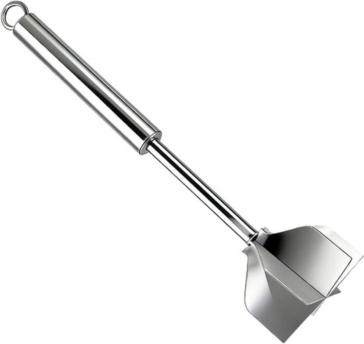 Gehaktmolen Roestvrij Staal - Hamburger Drukker Vleeshakker - Maaltijd Bereiding - Ergonomisch Handvat - 28 x 8 x 8 cm