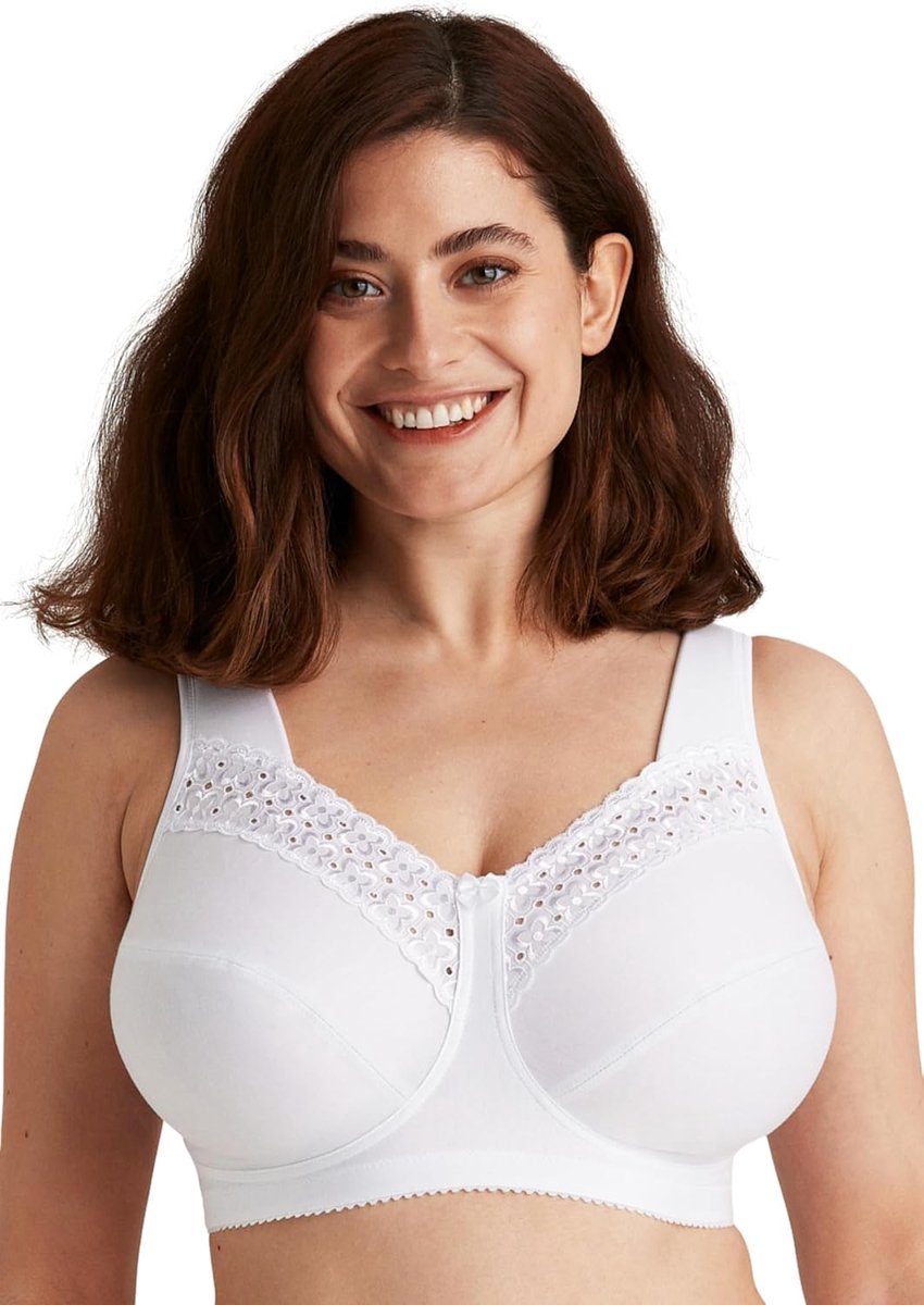 Mary of Sweden Broderie Anglaise katoenen comfortbeha zonder beugel