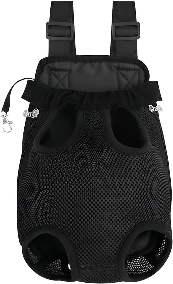 Dailygoods- Rugzak Verstelbaar voor Huisdieren - Extra Groot - Veiligheid - Comfort - Draagtas - Ademend Gaas - Duurzaam Polyester - Dierenrugzak