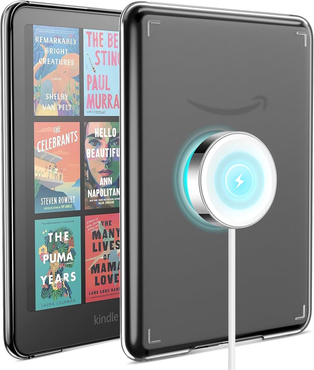 Dailygoods- Magnetische Hoes Ultra Dun - Ereader Hoes - Kindle Paperwhite Signature Edition - Transparant - Schokbestendig - Waterdicht - E-reader Hoe