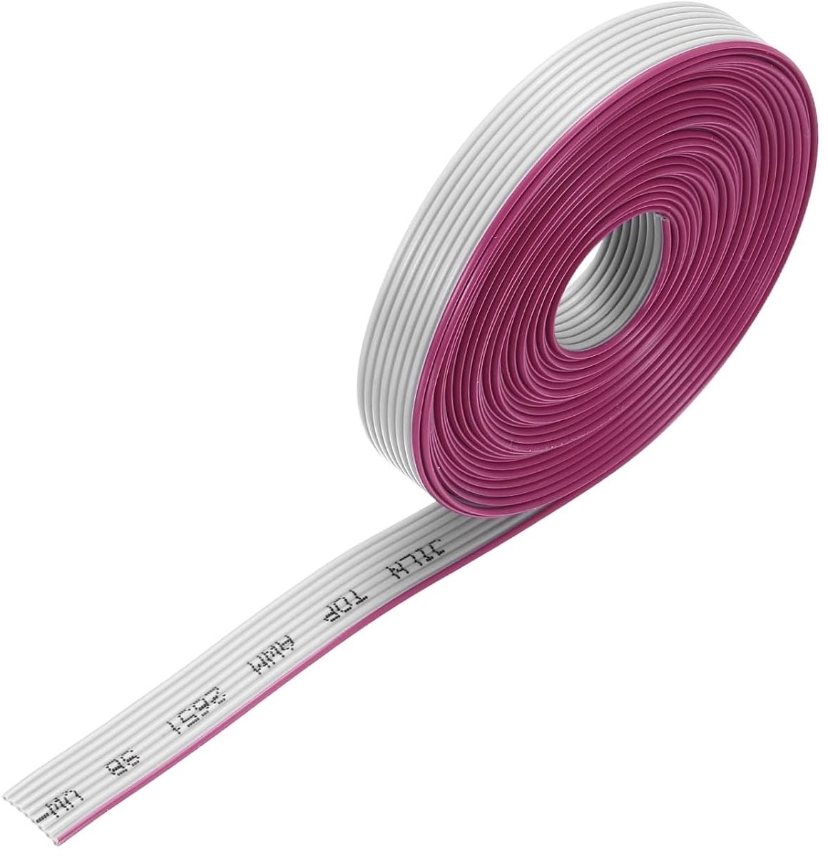 Lintkabel IDC, 4 m, lengte 1,27 mm, 8-polig, grijs, voor JTAG/ISP-verbinding