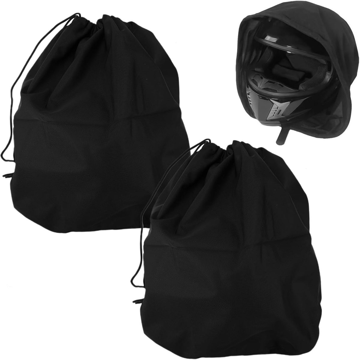 Dailygoods- Helmtas Waterdicht - Pluche Motorhelmtas - Universele Helmtas - Tas voor Fietshelmen/Skihelmen - Ademend Nylon - 47 x 43 cm - Helmhoes