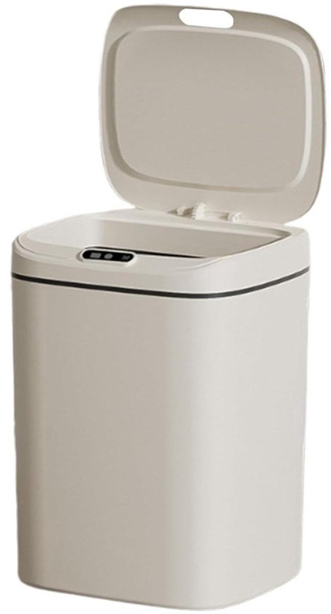 Intelligente Prullenbak - Slimme Vuilnisbak Automatisch - Hygiënisch Afval Beheren - Contactloze Sensorbediening - 12 Liter - Wit