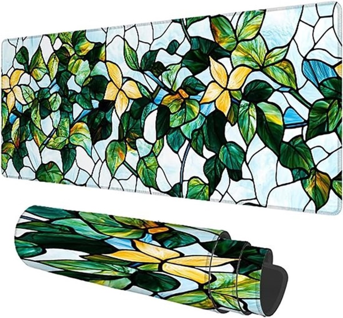 XXL Muismat - Bureauonderlegger Gaming Pad - Bureau Organisatie - Antislip Rubberen Basis - 90x40 cm - Landschap