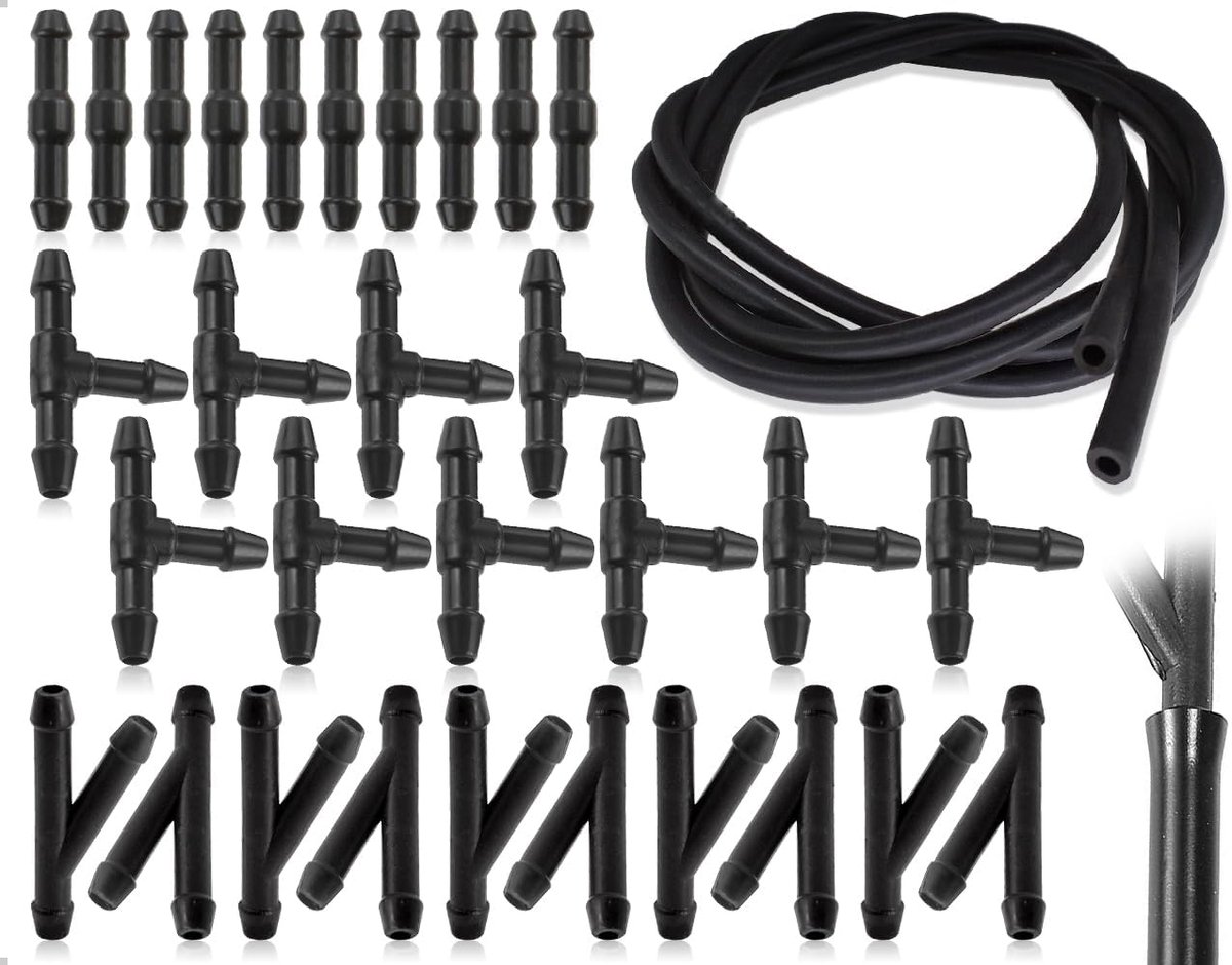 Windscreen wiper hose kit - 30-delige universele set - reparatieset voor ruitenwissers - eenvoudig aan te sluiten - m-winkel