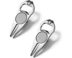 Dailygoods- Pong-pitchvork 2 Stuks - Ergonomisch Gereedschap - Uitneembare Markers - Triple-Track-Technologie - Onderhoud Pitchmerken - Ideaal voor Go