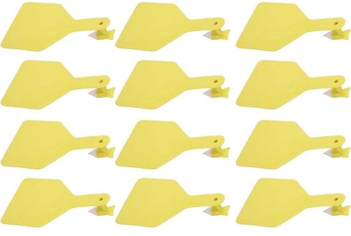 Oormerken Vee - Dieridentificatie Labels - Veestapel Beheer - Duurzaam TPU Materiaal - 100 stuks - Geel