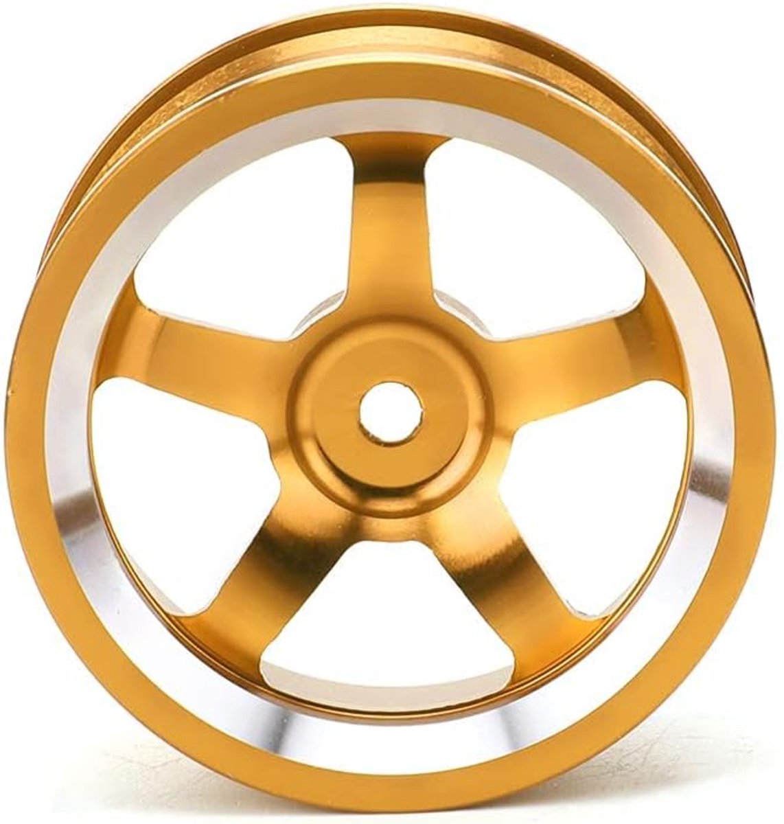 Wielnaaf, 4 stks aluminium velgnaaf accessoire onderdelen voor HSP94123 1/10 RC Drift Crawler auto(Geel)