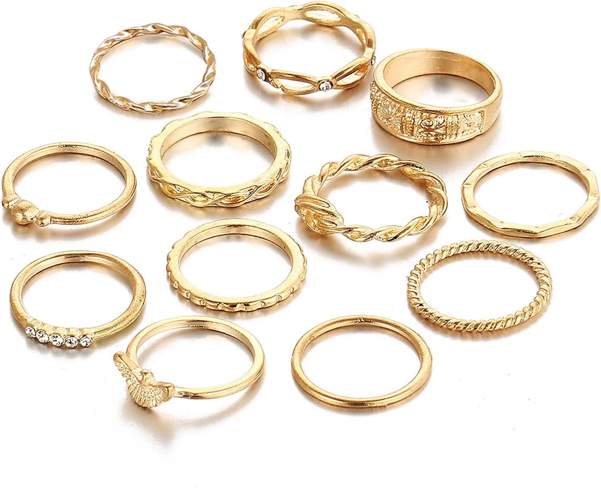 Ringen, kleur goud, waterdicht, ring, verstelbare statement, duimringen, verlovingsring, stapelbaar, geschikt voor vriendin, vrouw, moeder
