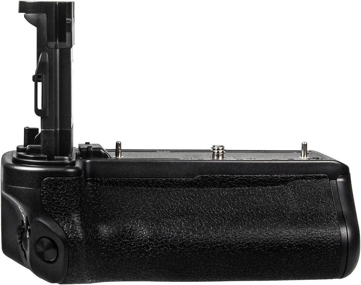 Batterijgreep voor Canon EOS R5 Mark II-camera, synchronisatie van alle functies, geschikt voor 2 LP-E6P oplaadbare lithium-ionbatterijen.