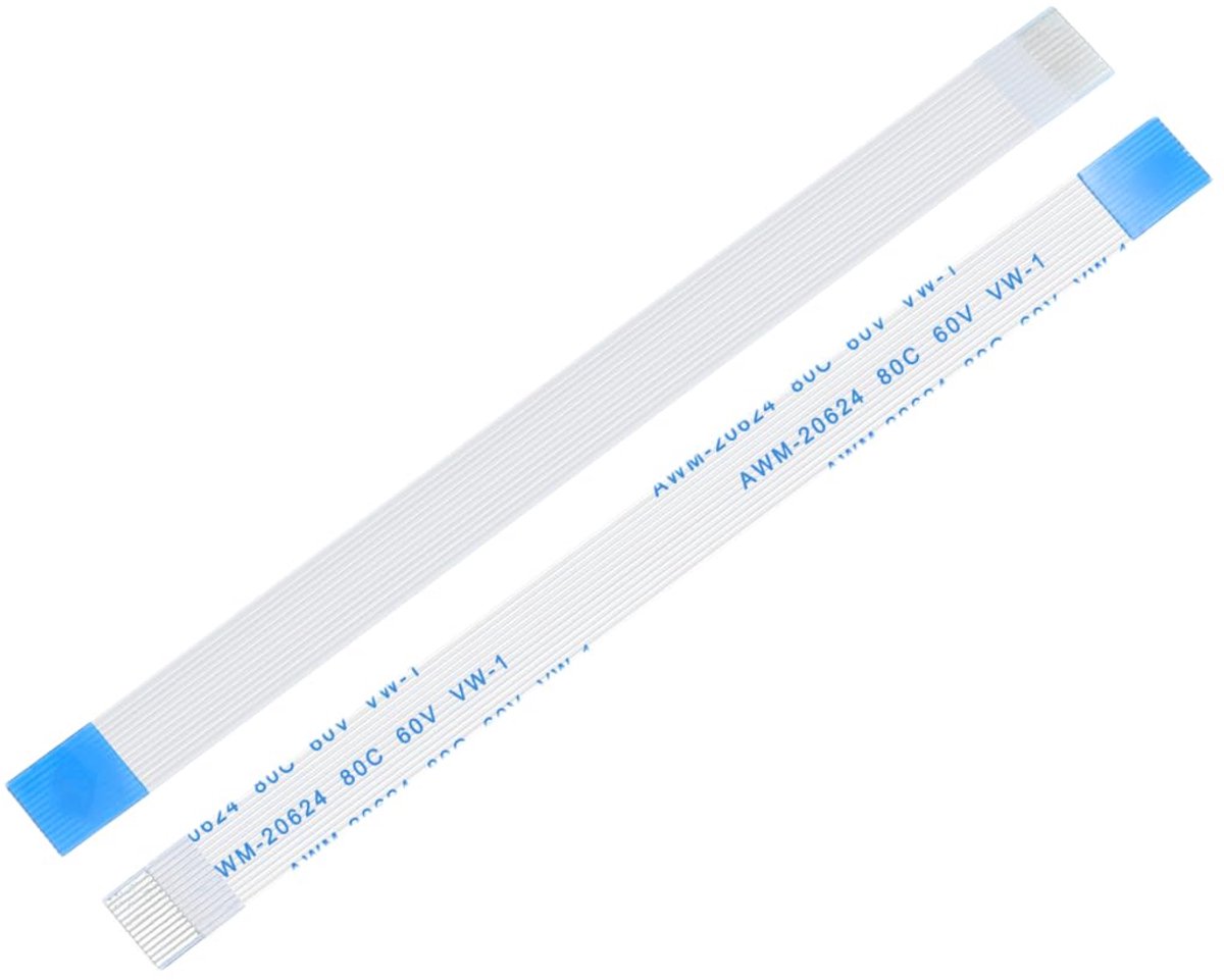 10 stuks FFC platte bandkabel, platte flexibele kabel, 13-polig, 0,5 mm raster, 100 mm lengte (B type) voor LCD 3D-printer, camera, DVD, TV, laptop, audio