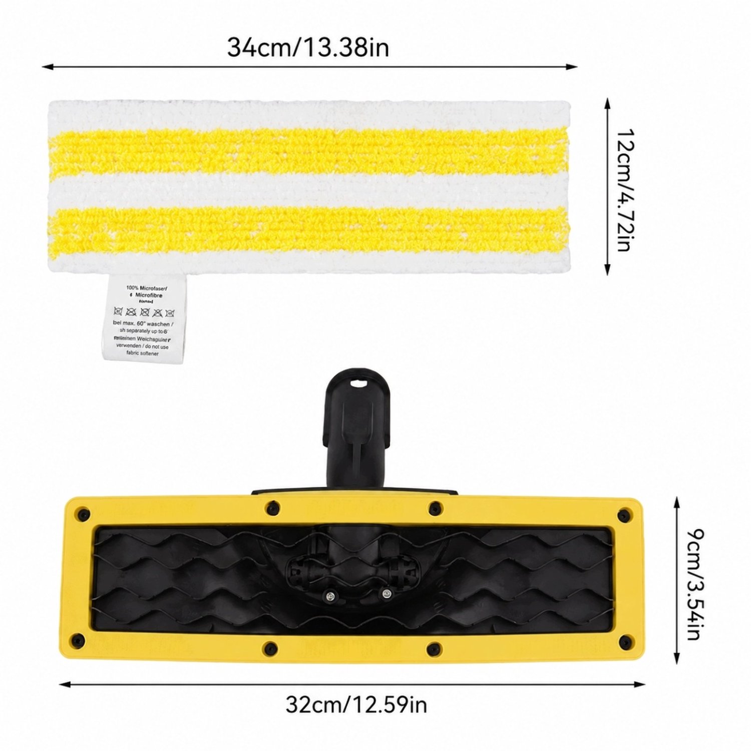 Vloermondstuk met microvezeldoek voor Kärcher EasyFix SC 1-5
