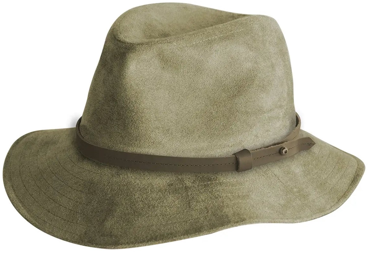 Dylan Fedora – Vilten Hoed Dames & Heren - Maat: L-XL: 61 cm - Olive