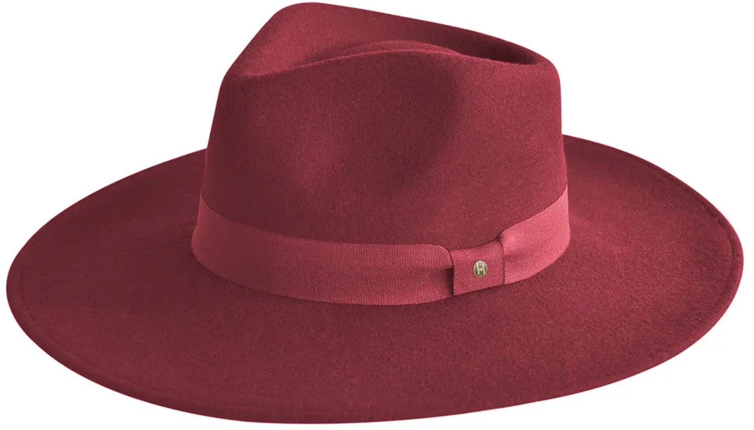 Chloe Fedora – Vilten Hoed Dames 100% Wol - Maat: M-L: 58 cm - Rood