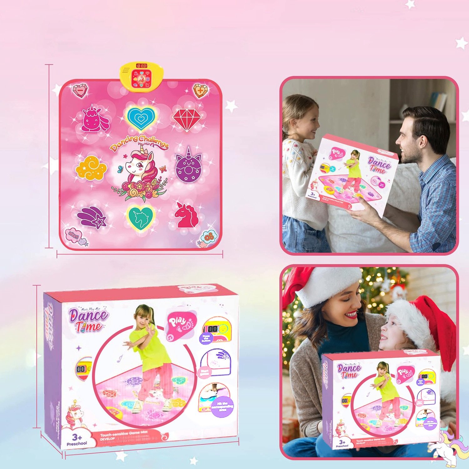 Muziek Dansmat voor Kinderen - 3 Niveaus, 5 Modi