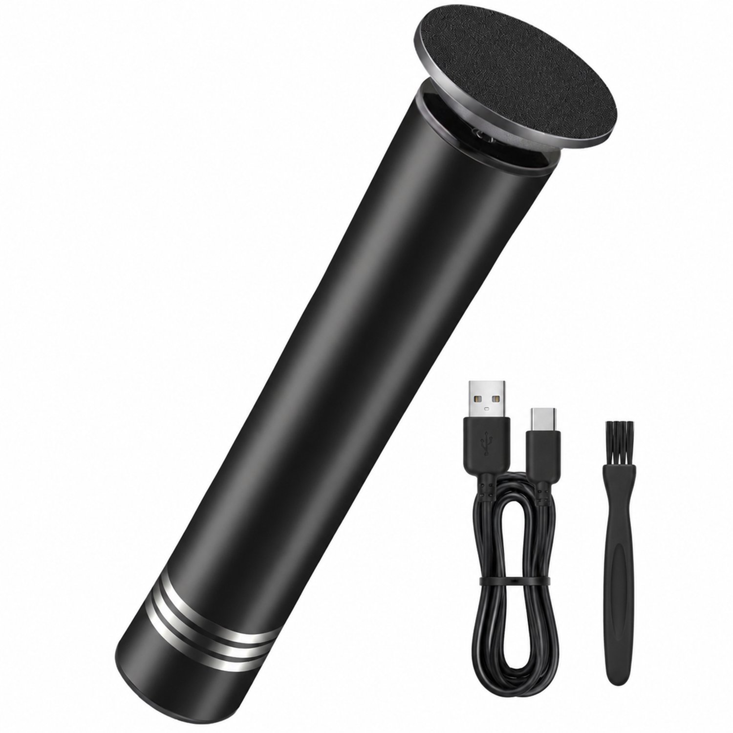 elektrische nageltrimmer - oplaadbaar - voor het verwijderen van eelt en het vijlen van nagels - voor dagelijks, thuis- en commercieel gebruik - zwart