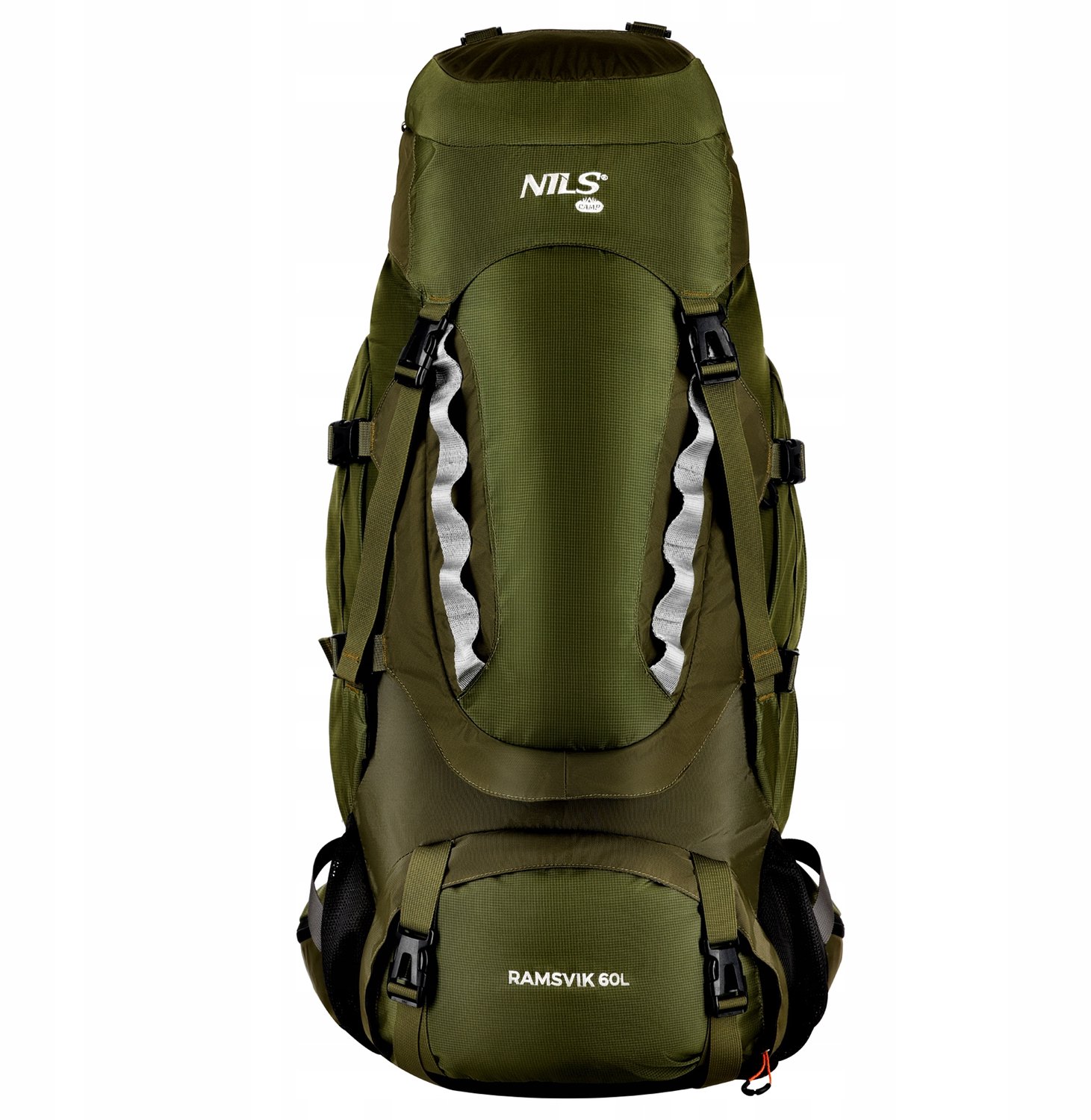 Waterdichte Trekkingrugzak 60L met Regenhoes - Groen