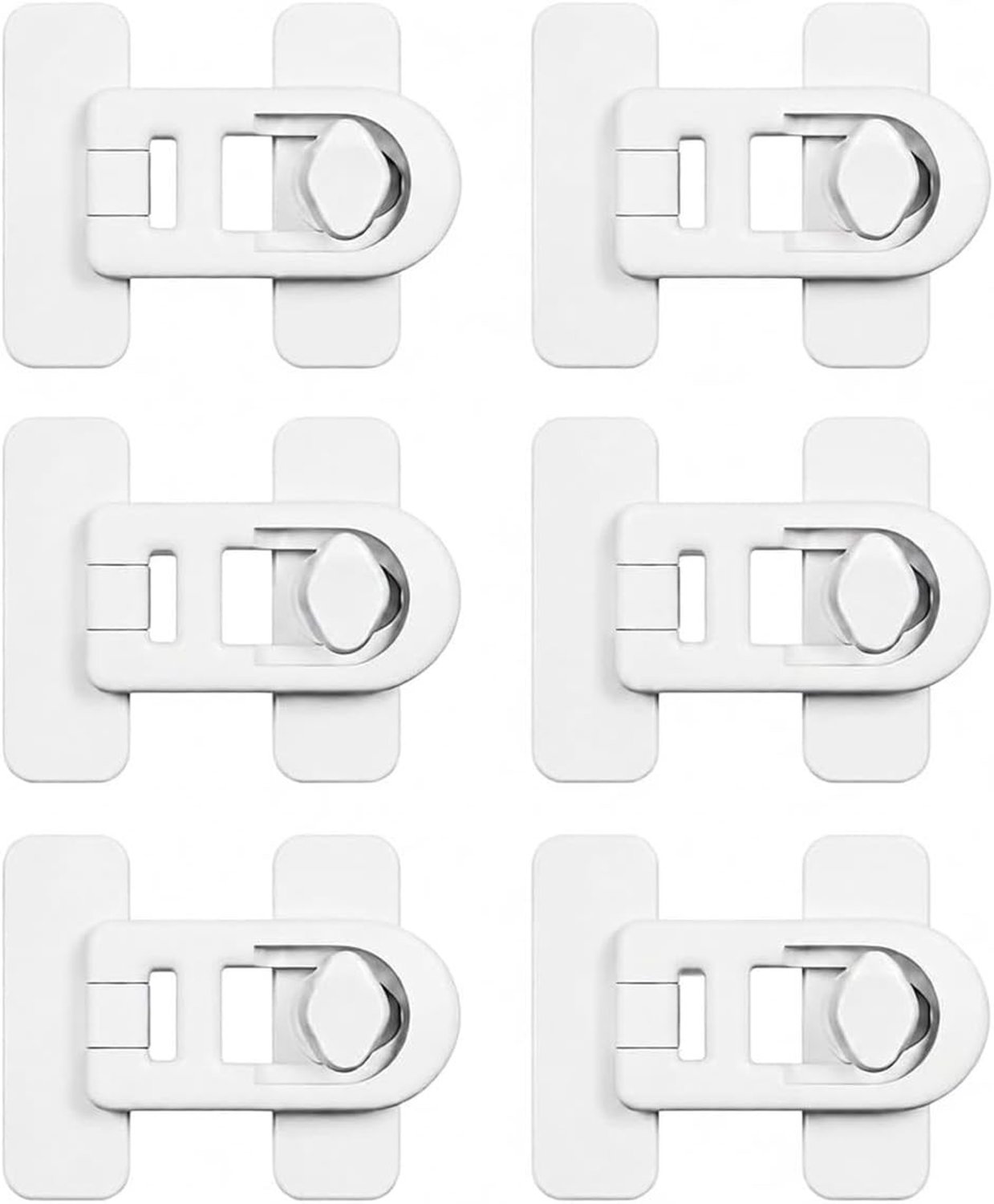 Veiligheidslock voor Kinderen - 6 Stuks - Multifunctionele Zelfklevende Deurslot voor Keuken, Kast en Vriezer - Eenvoudig te Bevestigen zonder Gereedschap