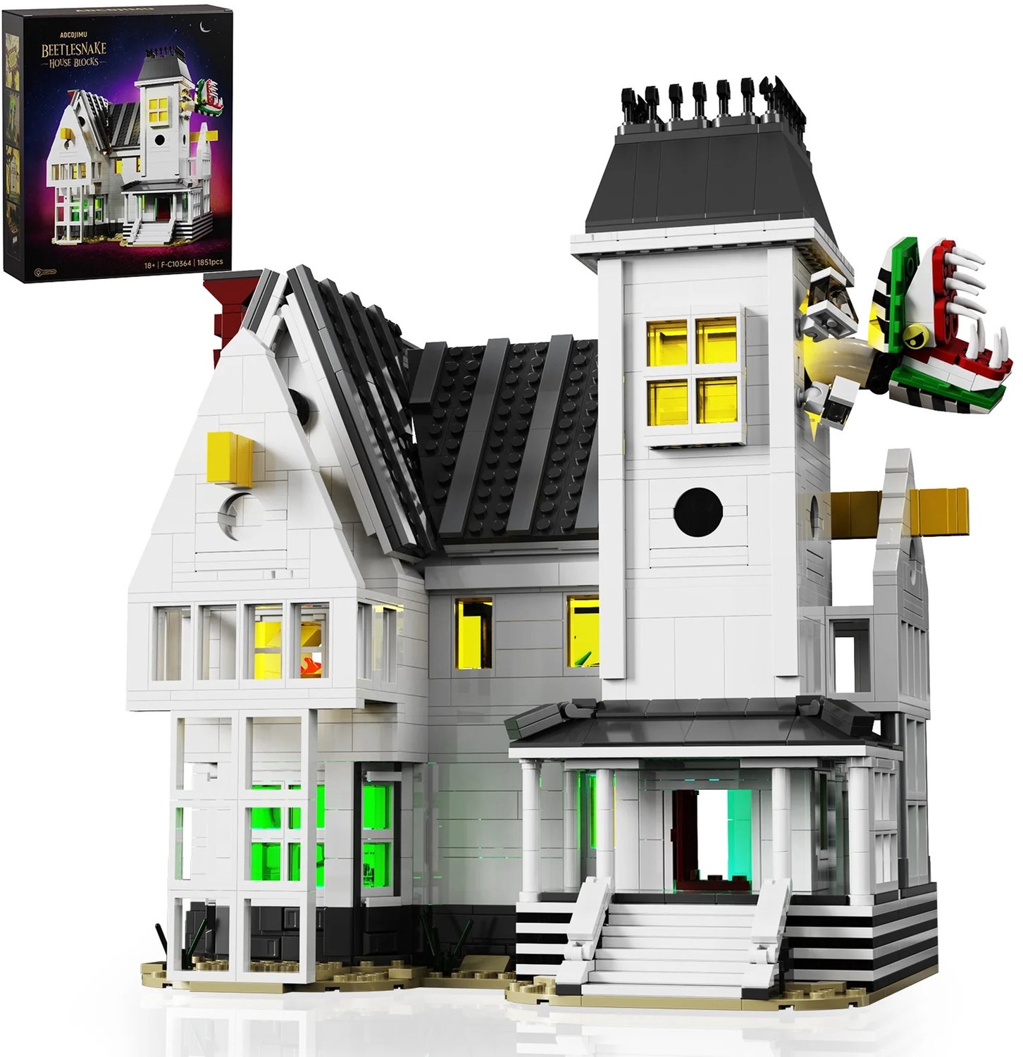 Molhaus Horrorhuis - Constructiespeelgoed - 1851 Bouwstenen - 14+