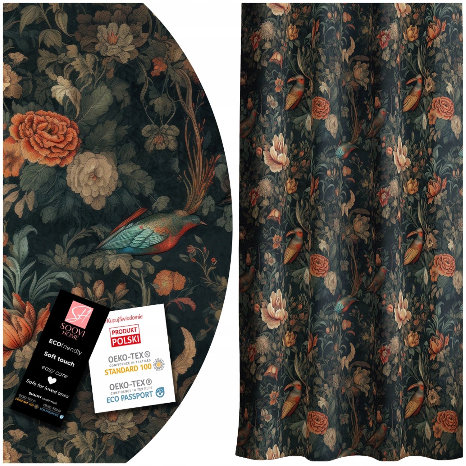 Kant-en-klare gordijnen 140x270cm met plooiband - Soovi Home
