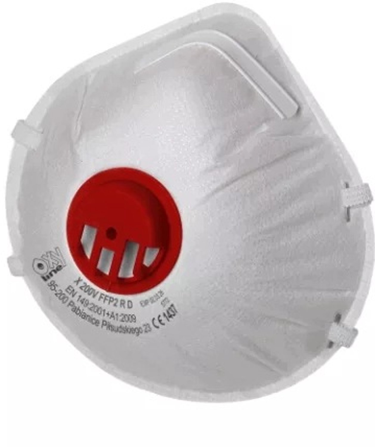 Oxyline X 200 V FFP2 R D stofmasker met ventiel