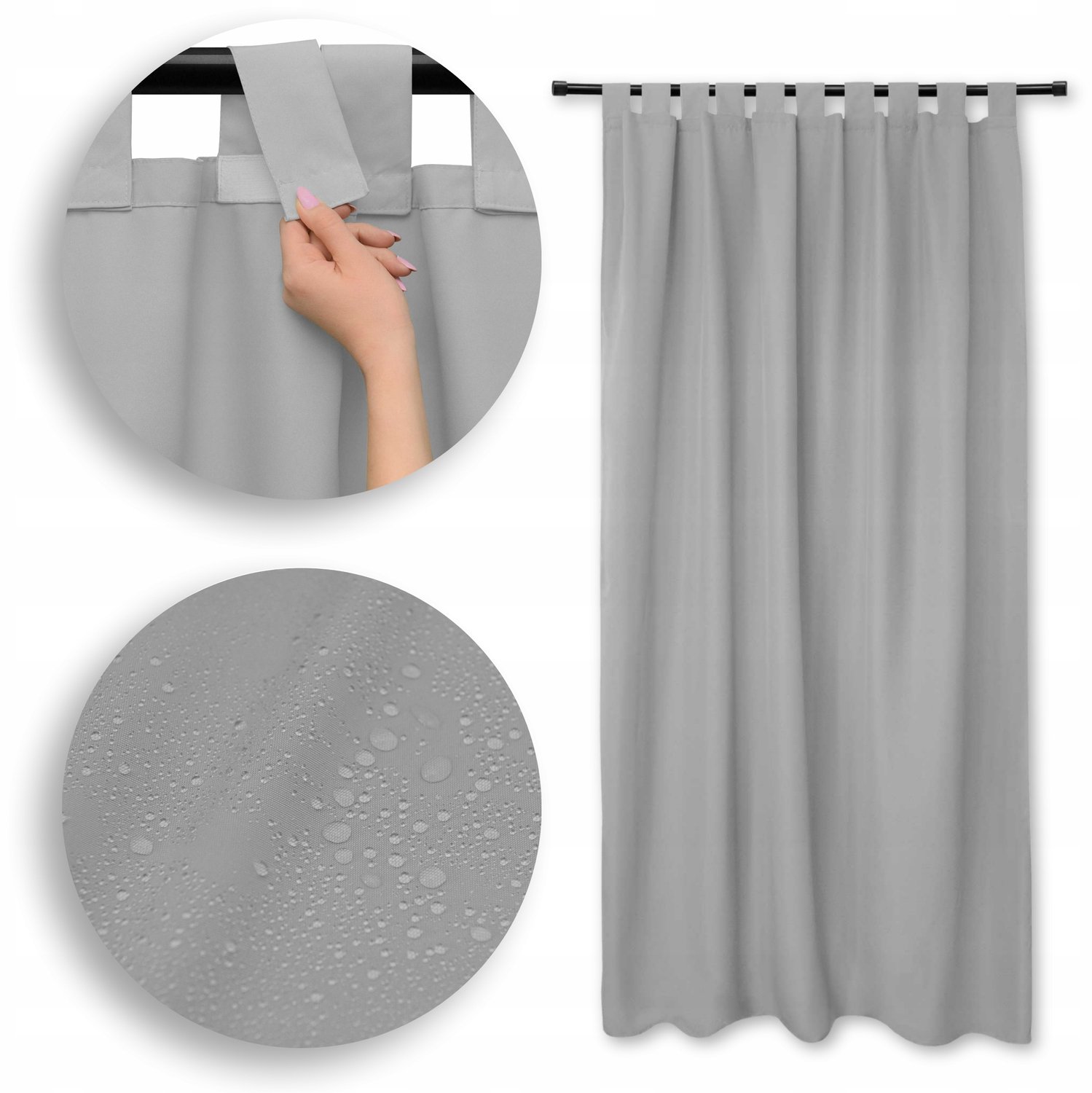 Waterdichte Tuindoek 155x240cm Grijs voor Terras en Pergola