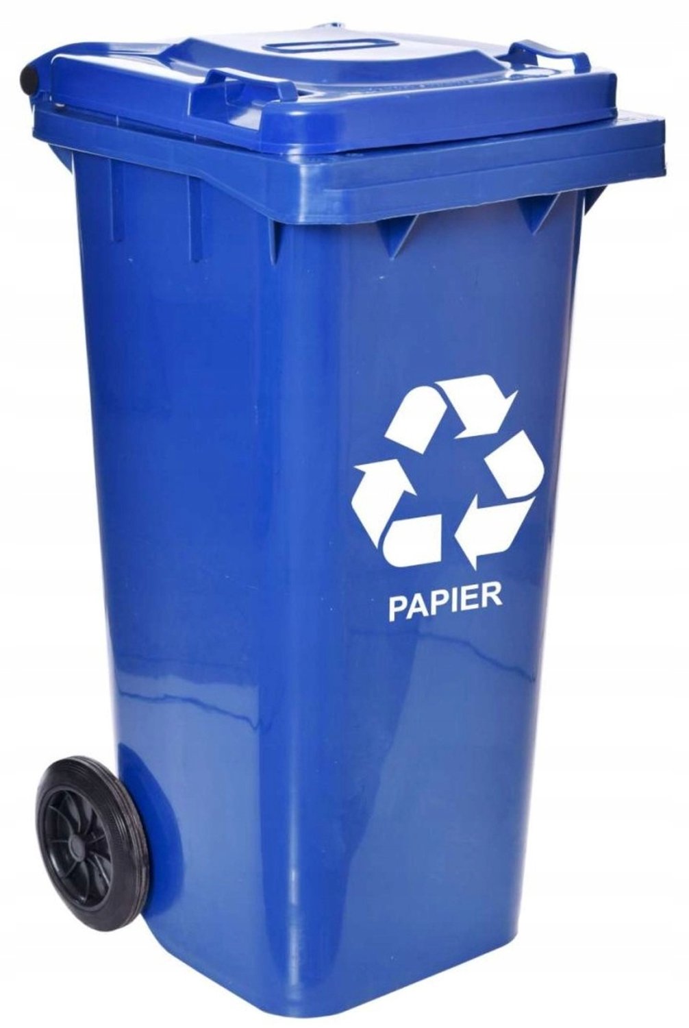 Afvalcontainer 120L Blauw - Duurzaam HDPE met Wielen