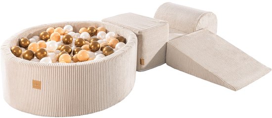 MeowBaby Ecru Ronde Ballenbak met Speelset