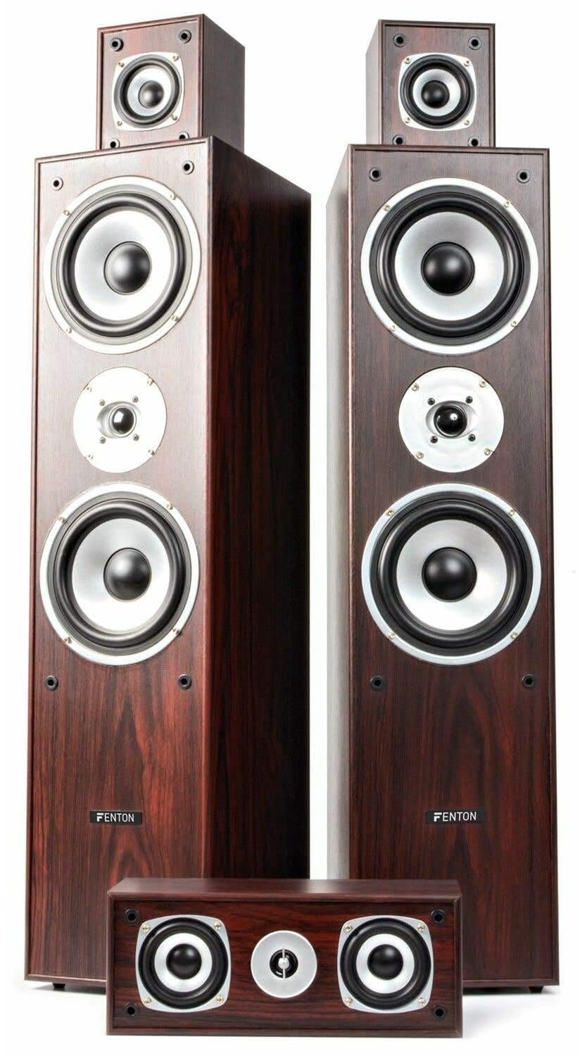 Home Cinema Set 5.0 Surround Set - 1150 Watt Vermogen - Hout Materiaal - Wandmontage - HiFi Speaker — afbeelding 3
