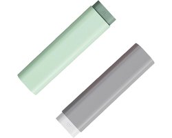 Draagbare pillendoos voor 7 dagen, 2 stuks, compact en minimalistisch, ideaal voor tabletten en supplementen, 180 x 47 x 18 mm