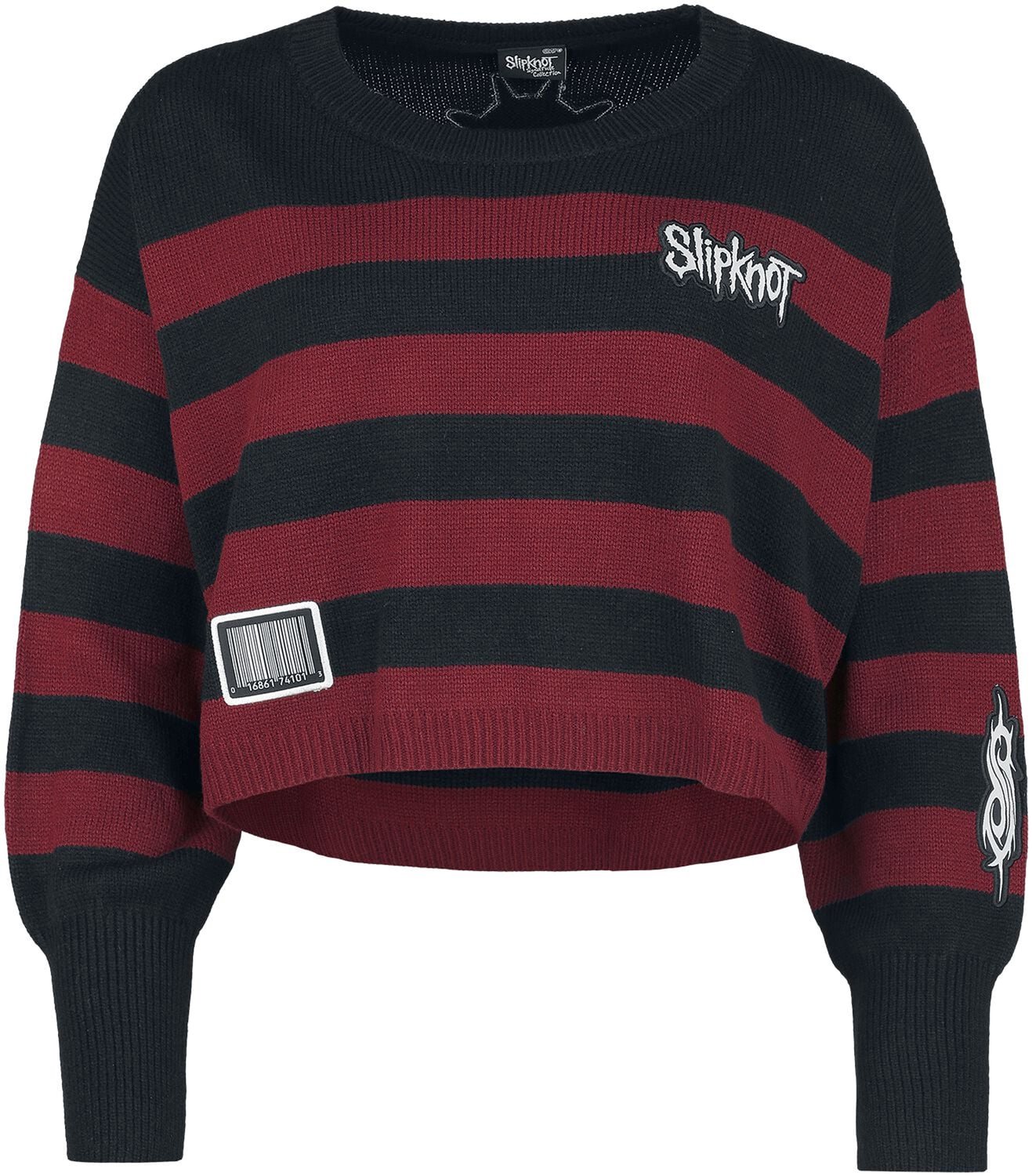 Slipknot EMP Signature Collection Dames Gebreide trui - zwart/donkerrood - XXL