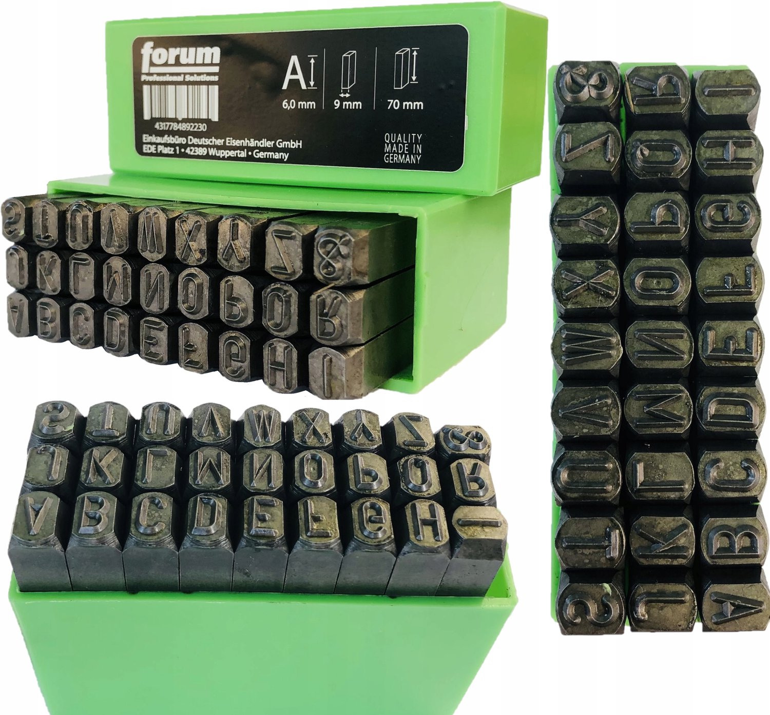 Forum Numerator Letters Set 6mm - Made in Germany