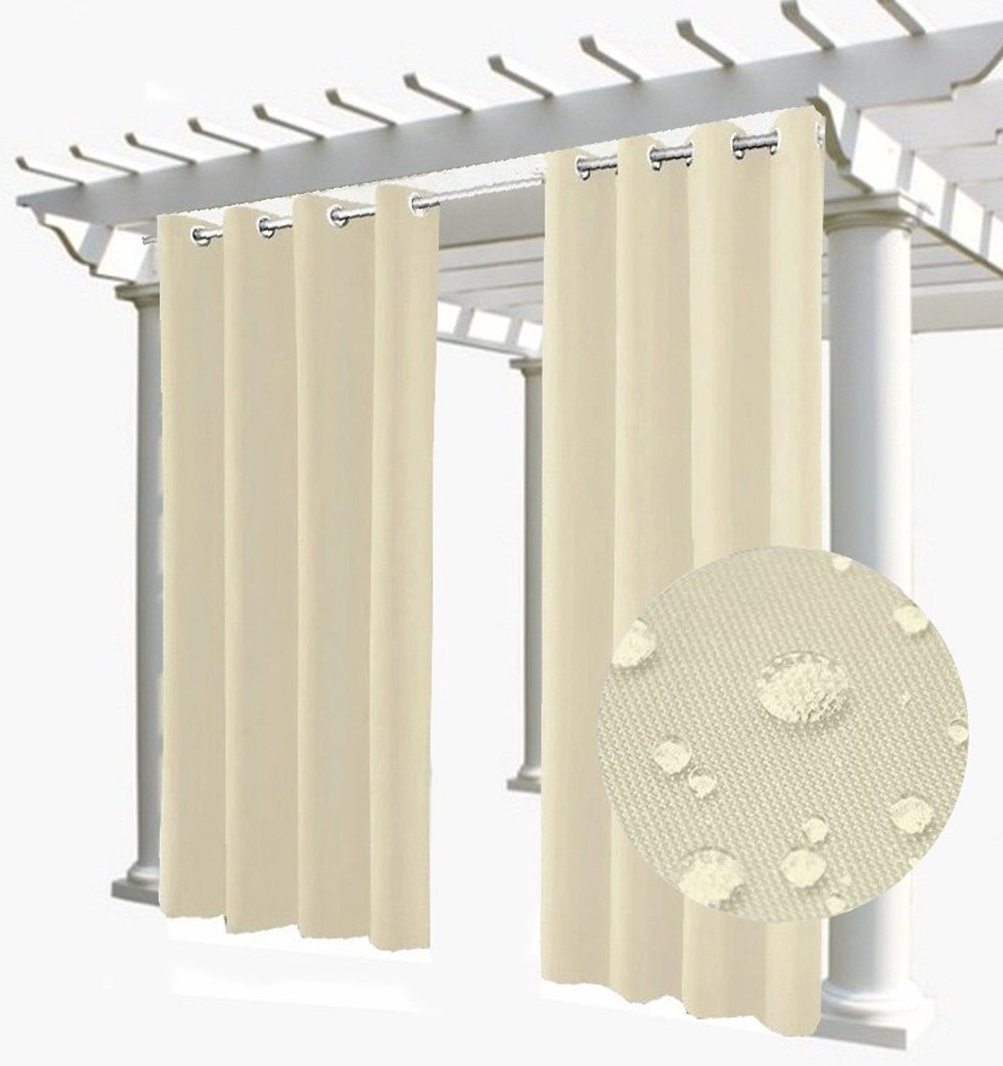 Waterdichte Tuindoek Gordijn 155x220cm voor Pergola, Terras, Tuin