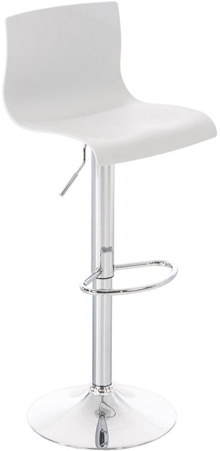 Luxe Comfort Torino 0086 barkruk - wit chroom/wit