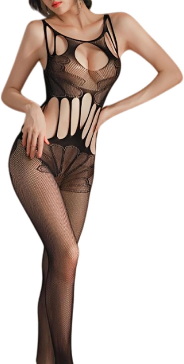 Sexy Ondergoed Set voor Vrouwen, Uitgesneden Lingerie, Strumpfband en Verleidelijke Onderwäsche in Zwart D