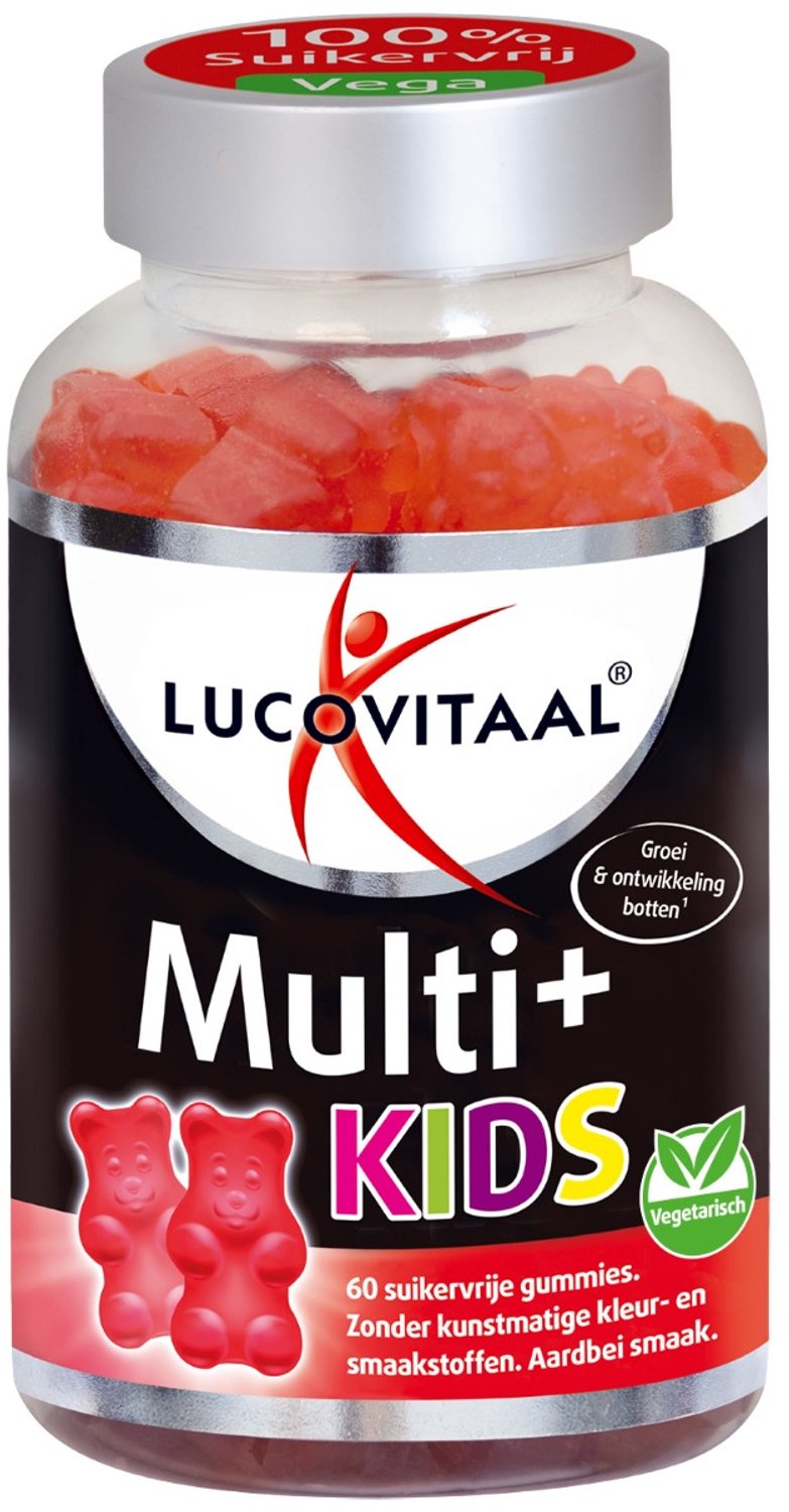 Bol.com Lucovitaal Multi+ Kids Gummies Suikervrij aanbieding