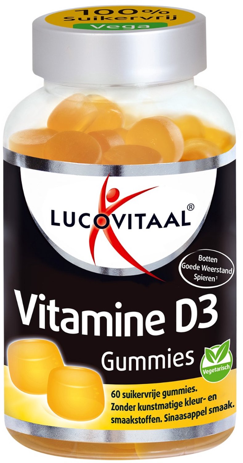 Bol.com Lucovitaal Vitamine D3 Gummies Suikervrij aanbieding