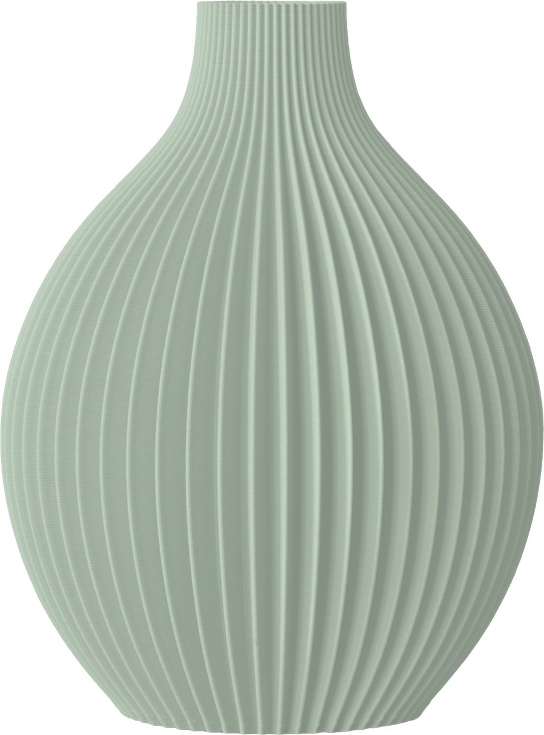 Layvo Jalen Vaas - Salie - 25 cm - droogbloemen vaas - japandi - gerecycled plastic
