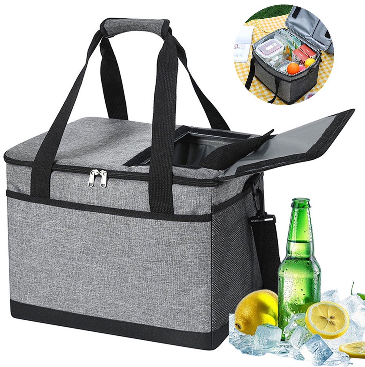 Grote Koeltas 35L - Waterdichte Isolatietas voor Picknick & Camping